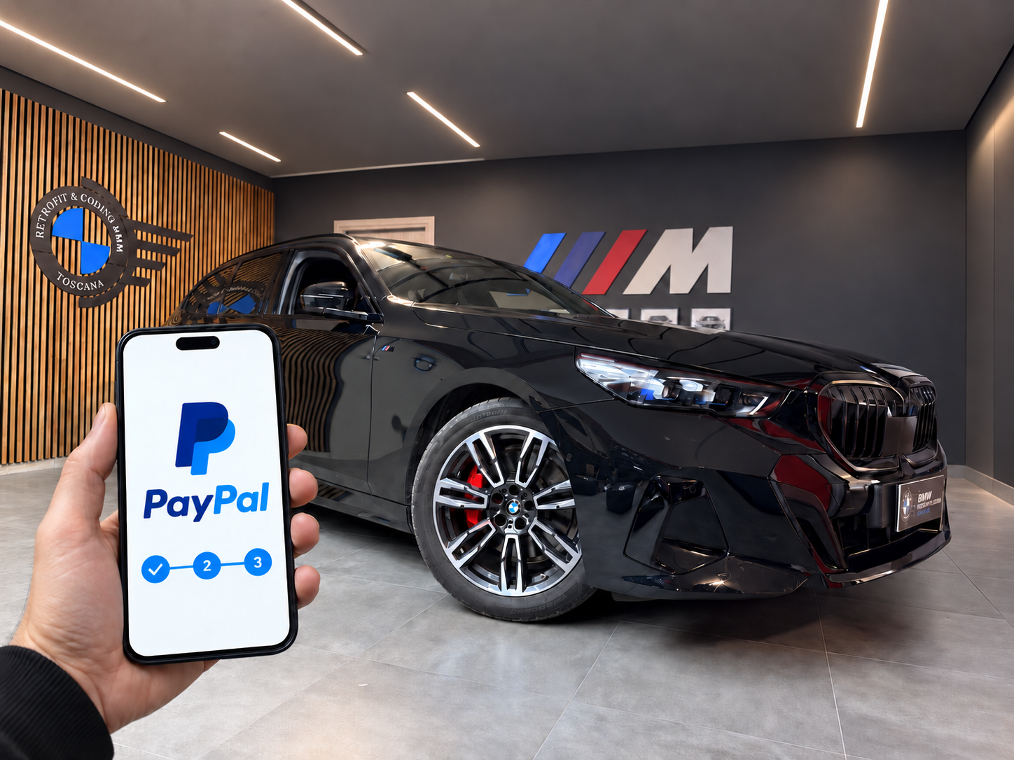 Pagamento PayPal per le lavorazioni retrofit e coding BMW & MINI