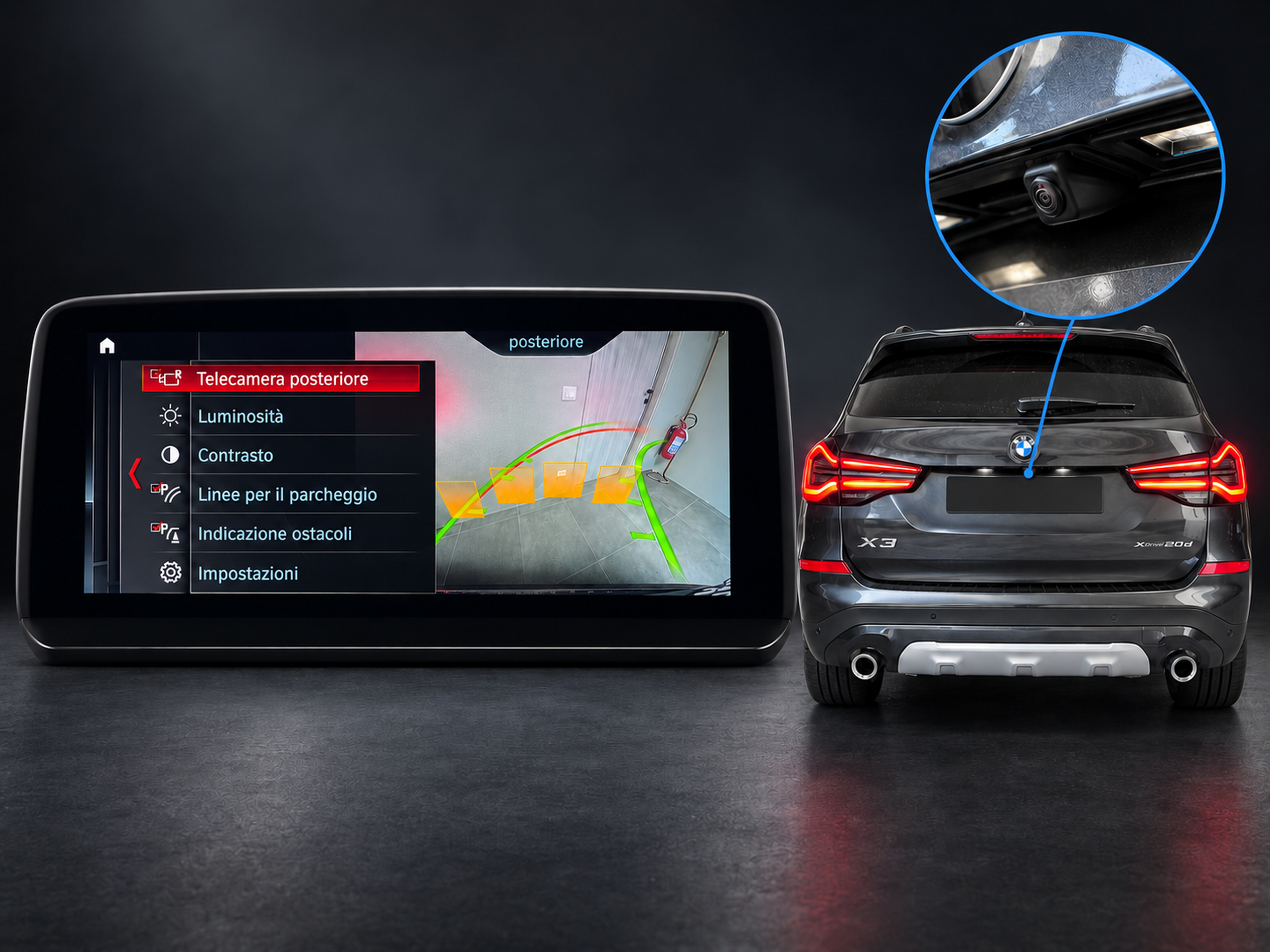 Retrocamera attiva per BMW e Mini